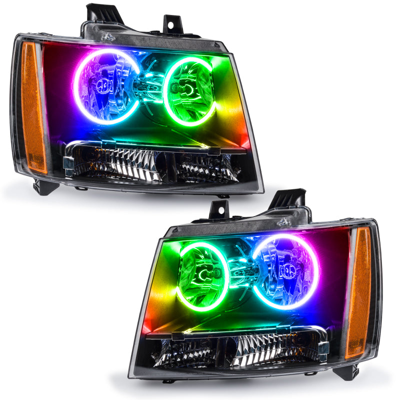 Oracle 07-13 Chevy Avalanche Pre-Assembed SMD Headlights - ColorSHIFT w/ Simple Controller