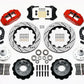 Wilwood Narrow Superlite 6R Front Hub Kit 14.00in Drill Red 1965-1969 Mustang Drum Spindle