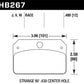 Hawk DTC-30 Brake Pads for Strange Caliper w/ 0.438in Center Hole