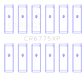 King Nissan VQ35DE (Size STDX) Performance Rod Bearing Set