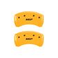 MGP 4 Caliper Covers Engraved Front & Rear MGP Yellow finish black ch