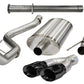 Corsa 11-14 Ford F-150 Raptor 6.2L V8 133in Wheelbase Black Xtreme Cat-Back Exhaust