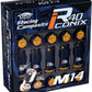 Project Kics 16+4 Black Lock & Lug Nuts R40 Iconix - 14X1.25 (Black Cap)