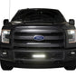 Putco 15-17 Ford F-150 - SS Black Punch Design w/ 10in Luminix Light bar Bumper Grille Inserts