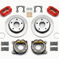 Wilwood Dynapro Lug Mount P/S Park Brake Kit Red Big Ford 2.36in Off Bronco 5 x 5.50