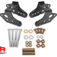 BMR 79-04 Ford Mustang Control Arm Relocation Bracket - Black Hammertone