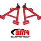 BMR 79-93 Fox Mustang Lower Non-Adj. A-Arms (Coilover Only) w/ Tall Ball Joint (Poly) - Red