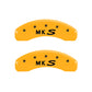 MGP 4 Caliper Covers Engraved Front & Rear MGP Black finish silver ch