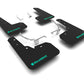 Rally Armor 13-17 Subaru Crosstrek XV Black UR Mud Flap w/ Teal Altered Font Logo