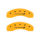 MGP 4 Caliper Covers Engraved F & R Stripes/Dodge Yellow Finish Black Char 2010 Dodge Nitro