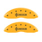 MGP 4 Caliper Covers Engraved Front Lincoln Engraved Rear Star logo Yellow finish black ch
