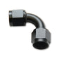 Vibrant -20AN Female 90 Degree Union Adapter (AN to AN) - Anodized Black