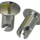 Moroso Quick Fastener - Oval Head - 5/16in x .450in - Aluminum - 10 Pack