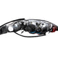 ANZO 1994-1998 Ford Mustang Projector Headlights w/ Halo Black 1pc