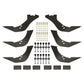 Westin 99-16 Ford F-250/350/450/550HD Reg/Supr Cab/Crew Premier Oval Nerf Step Bar Mount Kit - Blk