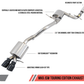 AWE Tuning Mk5 Jetta Mk6 Sportwagen 2.5L Touring Edition Exhaust - Diamond Black Tips