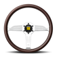 Momo Super Grand Prix Steering Wheel 350 mm - Mahogany Wood/Pol Spokes
