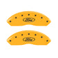 MGP 2 Caliper Covers Engraved Front Oval Logo/Ford Yellow Finish Blk Char 2011 Ford Focus