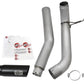 aFe Atlas Exhaust 5in DPF-Back Al Steel 2016 Nissan Titan XD V8-5.0L Black Tip