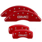 MGP 4 Caliper Covers Engraved Front & Rear MOPAR Red finish silver ch