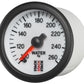 Autometer Stack 52mm 100-260 Deg F 1/8in NPTF Male Pro Stepper Motor Water Temp Gauge - White