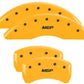 MGP 4 Caliper Covers Engraved Front & Rear MGP Yellow Finish Black Char 2018 Mercedes-Benz GLE43 AMG