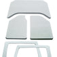DEI 11-18 Jeep Wrangler JK 4-Door Boom Mat Complete Headliner Kit - 6 Piece - White