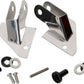 Kentrol 87-95 Jeep Wrangler YJ Mirror Relocation Bracket Pair - Polished Silver