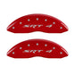 MGP 4 Caliper Covers Engraved Front & Rear SRT4 Red finish silver ch