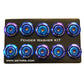 NRG Fender Washer Kit (TI Series) M6 Bolts For Plastic (TI Burn Washer/TI Burn Screw) - Set of 10