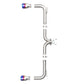aFe Takeda 2-1/2in 304 SS Axle-Back Exhaust w/ Blue Flame Tips 14-18 Mazda 3 L4 2.0L/2.5L
