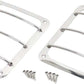 Kentrol 07-18 Jeep Wrangler JK Taillight Guard Pair - Polished Silver
