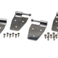 Kentrol 97-06 Jeep Wrangler TJ Door Hinge Set 4 Pieces - Polished Silver