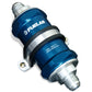 Fuelab 818 In-Line Fuel Filter Standard -12AN In/Out 40 Micron Stainless - Blue