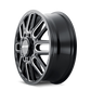 Mayhem 8107D Cogent Dually 20x8.25 / 8x210 BP / 115mm Offset / 154.2mm Hub Blk w/Milled Spokes Wheel