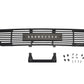 Putco 15-17 Ford F-150 - SS Black Bar Design w/10in Luminix Light Bar Bumper Grille Inserts