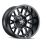 Mayhem 8107 Cogent 18x9 / 6x135 BP / 0mm Offset / 106mm Hub Black w/ Milled Spokes Wheel