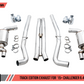AWE Tuning 2015+ Dodge Challenger 6.4L/6.2L Non-Resonated Touring Edition Exhaust - Quad Silver Tips