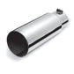 Gibson Round Single Wall Straight-Cut Tip - 3.5in OD/2.75in Inlet/12in Length - Stainless