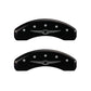 MGP 4 Caliper Covers Engraved Front & Rear Style 1/Chrysler Wing Black finish silver ch