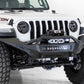Addictive Desert Designs 2020 Jeep Gladiator JT Stealth Fighter Front Bump w/ Top Hoop & Winch Mount