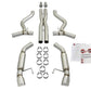 aFe MACHForce XP 3in Aggressive Toned Cat-Back Exhausts w/ Polished Tips 15-17 Ford Mustang V6/V8