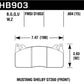 Hawk DTC-80 15-17 Ford Mustang Shelby GT350/GT350R Front Brake Pads