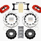 Wilwood Narrow Superlite 6R Front Hat Kit 14.00in Drill Red 93-96 Mazda RX7