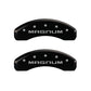MGP 4 Caliper Covers Engraved Front & Rear Magnum Black finish silver ch