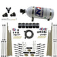 Nitrous Express 8 Cyl Dry Direct Port Three Stage 6 Solenoids Nitrous Kit (200-600HP) w/10lb Bottle
