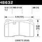 Hawk 2007-2015 Volkswagen Tourareg Base/V6/V6-Sport/TDI HPS 5.0 Performance Rear Brake Pads
