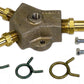 Moroso Universal Fuel Block Kit - 1/2in Hose Inlet w/Two 3/8in Hose Outlets
