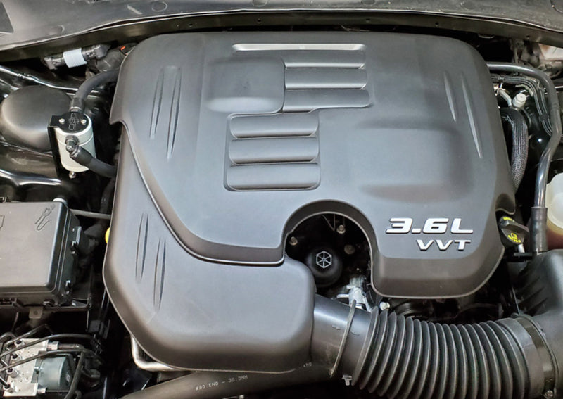 J&L 11-22 3.6L V6 Dodge Charger/Challenger/Chrysler 300C Oil Separator 3.0 - Clear Anodized
