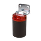Aeromotive SS Series Billet Canister Style Fuel Filter Anodized Black/Red - 10 Micron Fabric Element